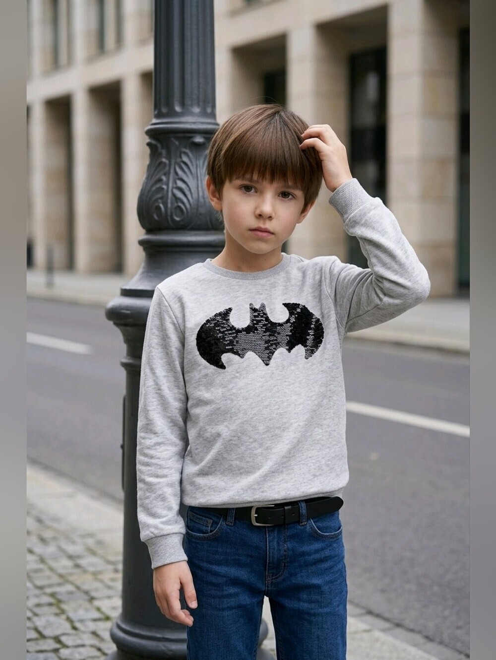 LC Waikiki BOYS - Batman Long Sleeve Interchangeable Tee